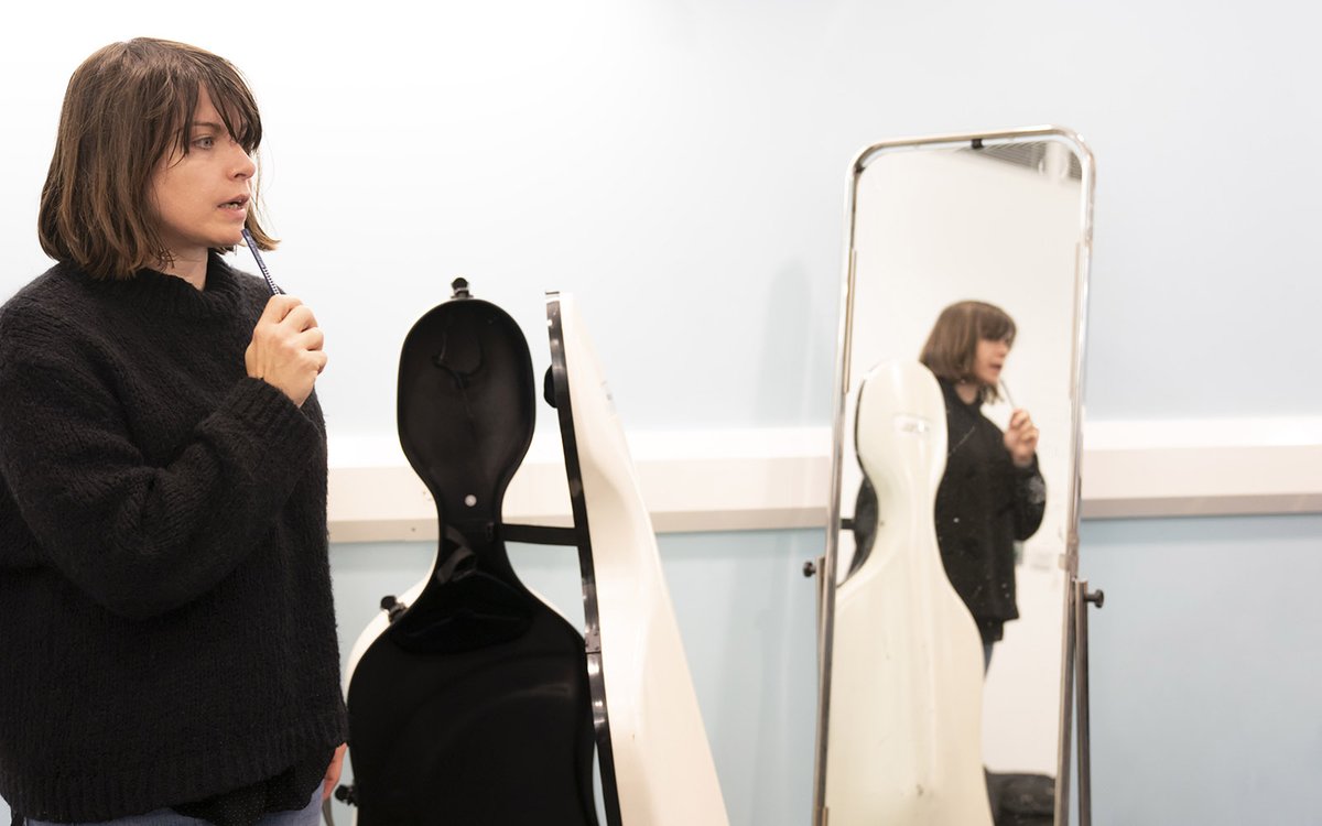 Director Maria Gaitanidi in rehearsals for The Taming of the Shrew