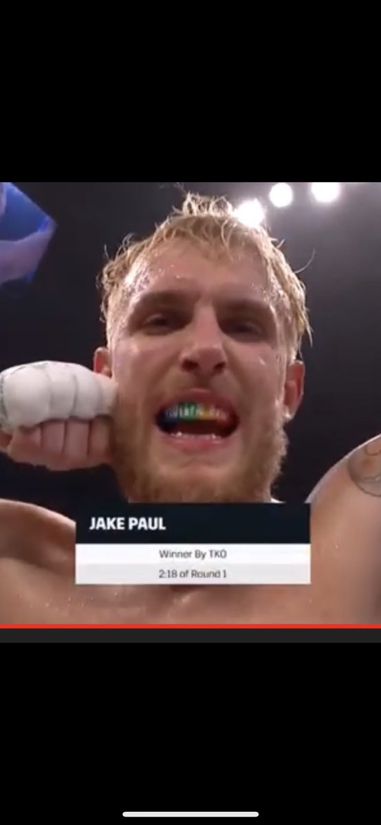Trist221's tweet photo. @jakepaul said he won by KO, so I’m wondering is this a mistake cause it clearly was said he won by TKO... https://t.co/PpDGb2qN5Y