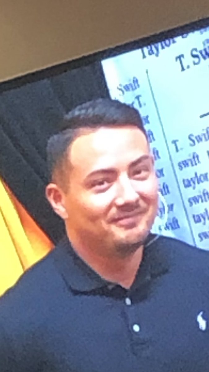 ESwift89's tweet photo. Did anyone else notice this guys face after the propsal in rep room???😂😂 #MissAmericana https://t.co/nq6Ez0HYVZ