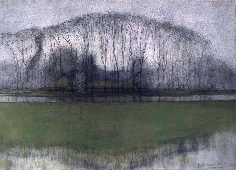 Amanda_Vickery's tweet photo. Piet Mondrian, Trees https://t.co/BUHKjOPwXc