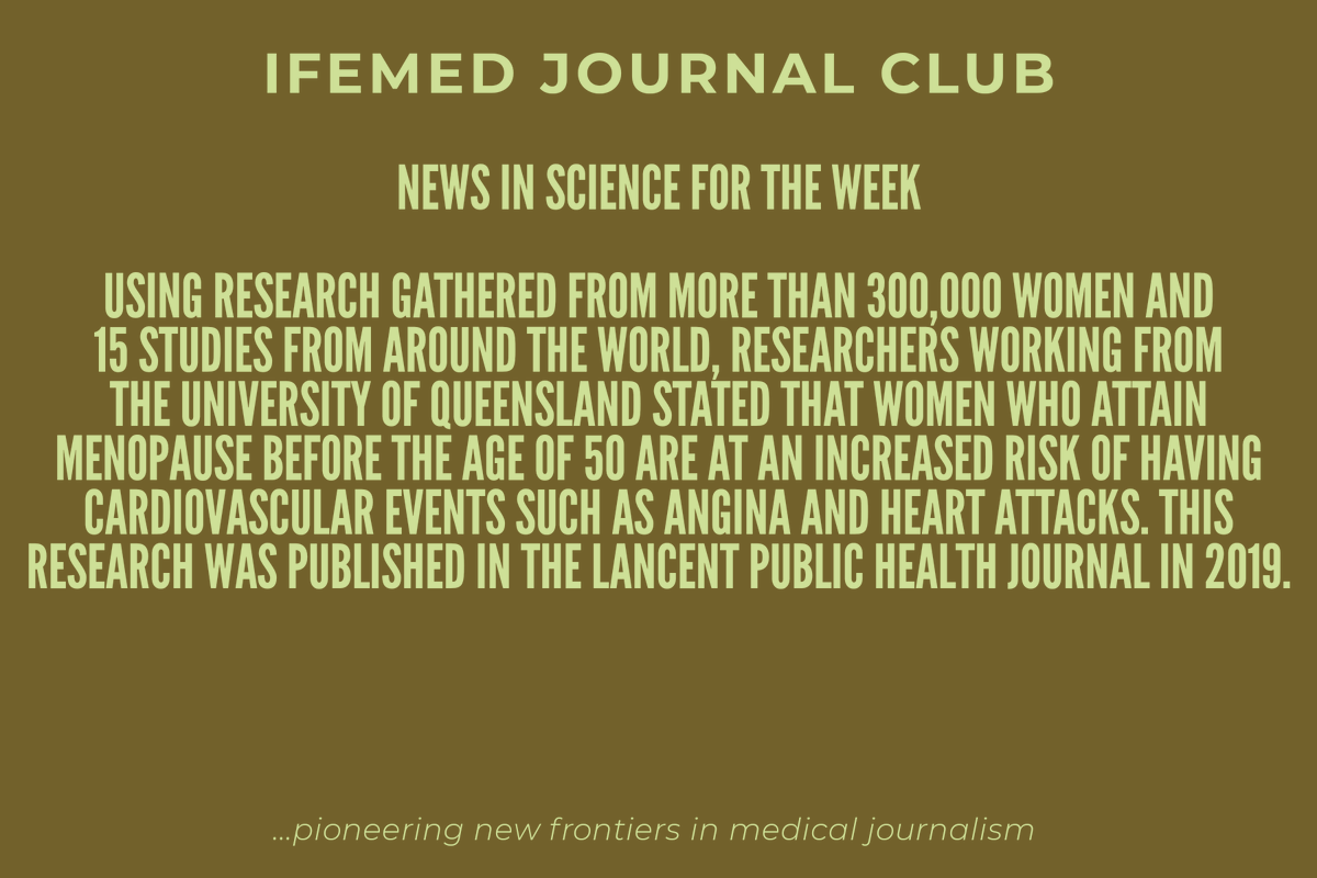 IFEMEDJOURNAL's tweet photo. Here's what we learned in #NewsinScience this week. @le_pamz @Albusdmedic @IfumsaOau https://t.co/ThRzixN9of
