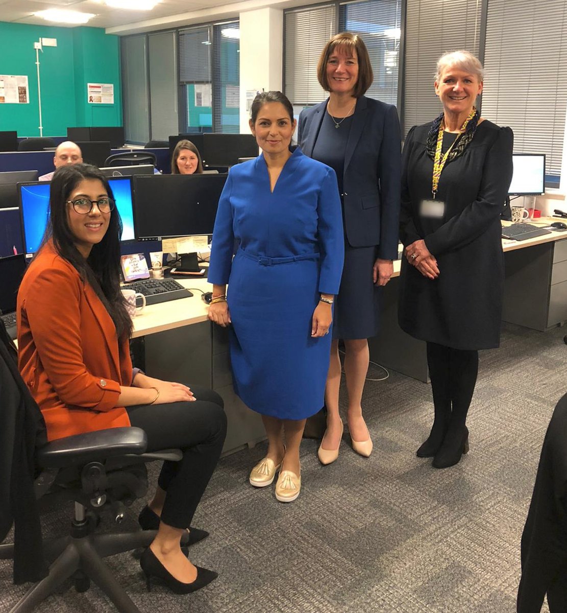 Home Secretary Priti Patel met officers tackling County Lines at the National County Lines Coordination Centre