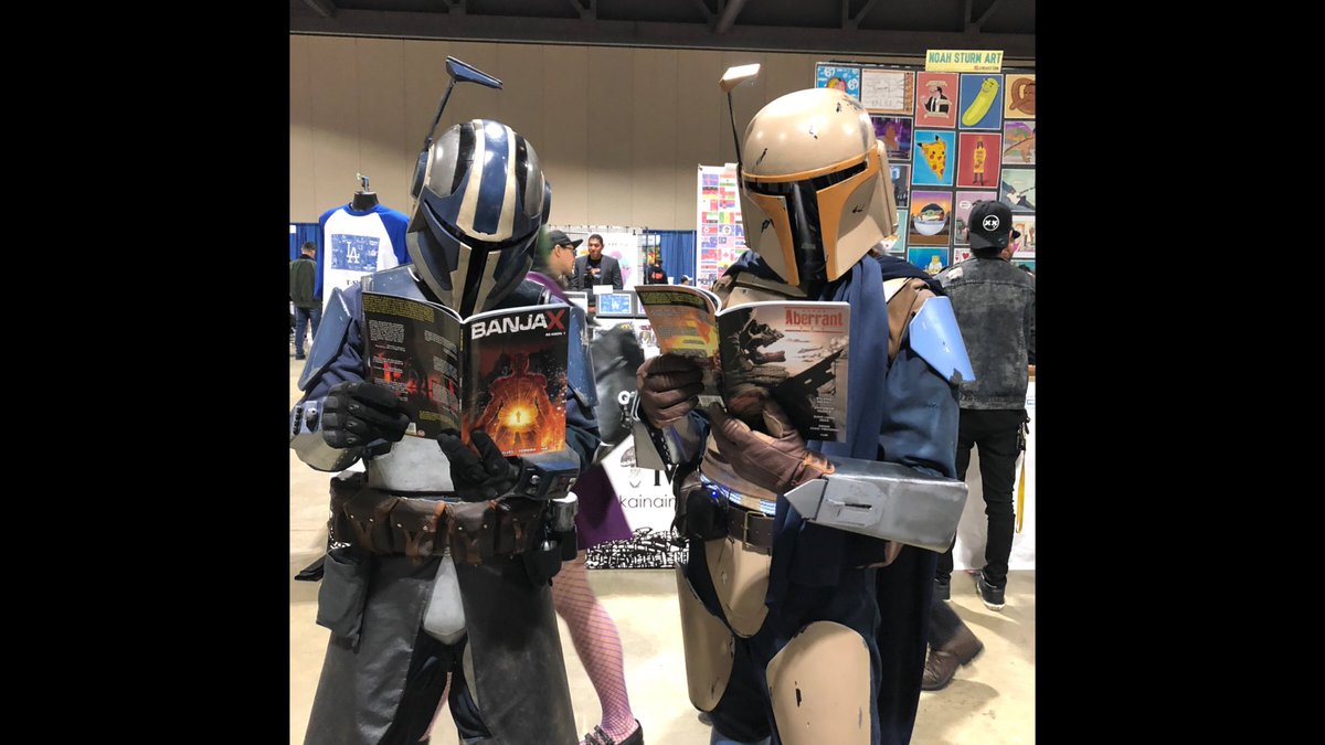 rylendgrant's tweet photo. Don’t ask... it’s part of their religion. #mandalorian #starwars #aberrant #banjax #actionlabdangerzone #starwarscosplay #mandaloriancosplay @ActionLabDanger https://t.co/clBYOpeEOq