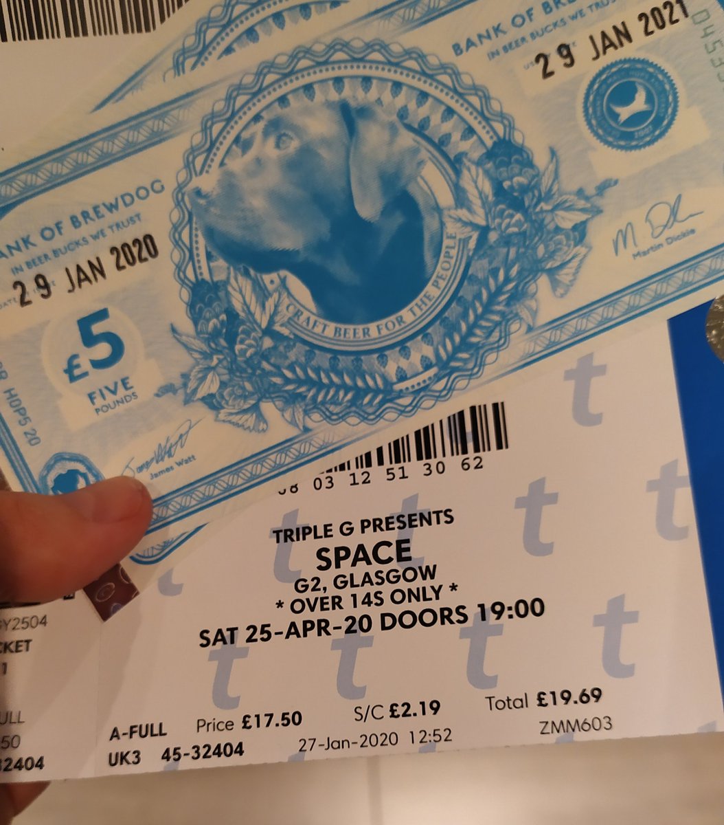 GlasVegasGrrl's tweet photo. At least there was a lovely treat in the post, on this monumentally awful day. Sure I'll make good use of the #brewbucks before the @spacebanduk gig. 👍🍻👾🛸🚀 https://t.co/2Zvc5i3NUG