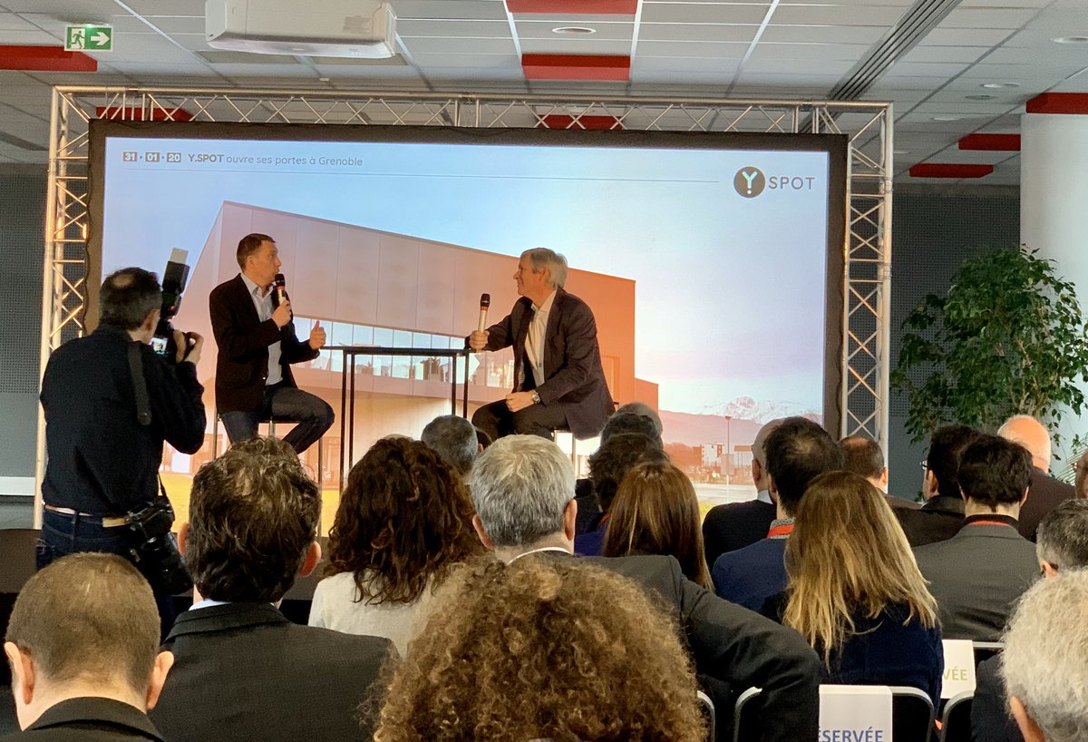 Ie Y spot (CEA) ouvre ces portes à Grenoble ce matin, #CEA , futur pôle de l Open Innovation