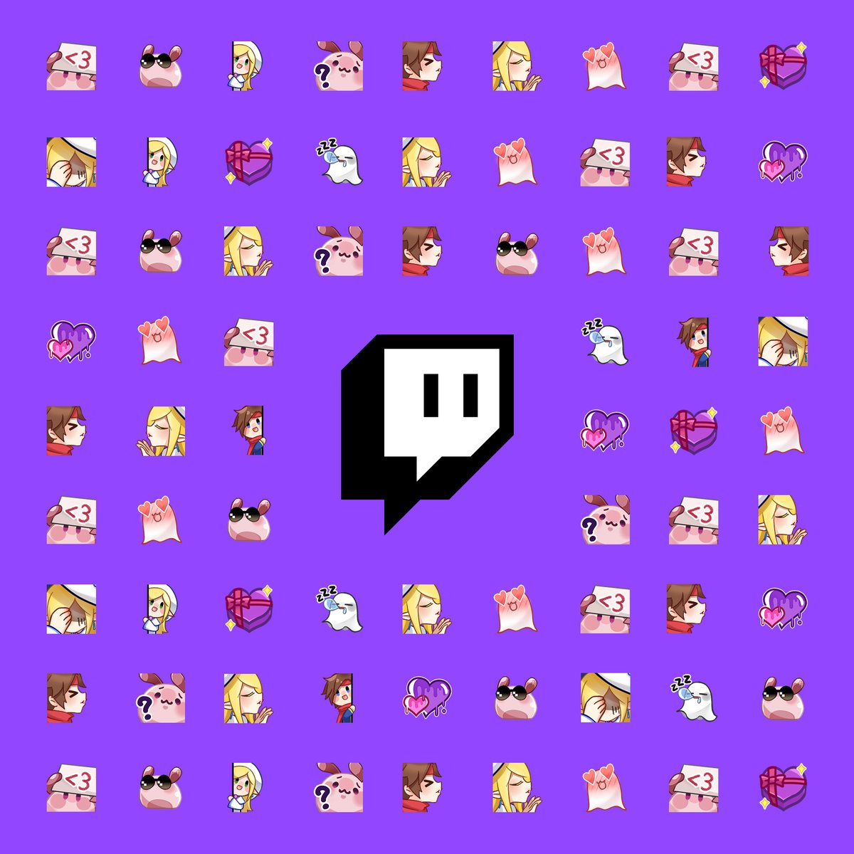 Twitch Love Is In The Air Sub To A Channel Gift A Channel Sub Or Cheer At Least 300 Bits To Permanently Unlock Special Streamer Love Emotes Made By Noctis00