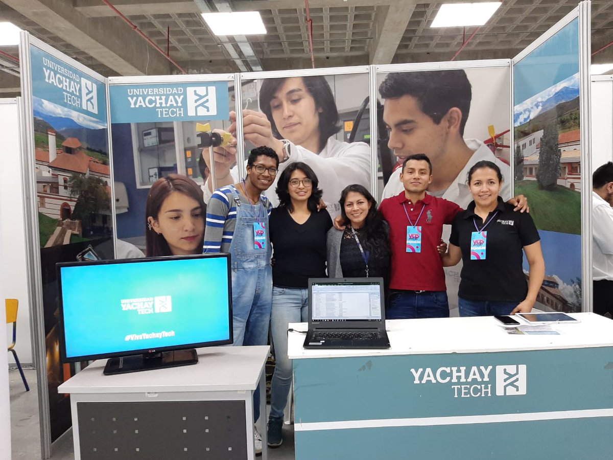UniYachayTech's tweet photo. Conoce más sobre la oferta académica de la #UniversidadYachayTech. Te esperamos en la #Feria de #Universidades: #YQSCamp, en el Centro de Convenciones del Parque Bicentenario de #Quito, la cual estará abierta al público hasta el día sábado 1 de febrero. https://t.co/dyG3NjvMYo