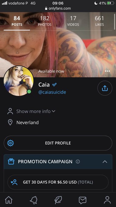 Watch Caia's leaked NSFW photo on TwXstars