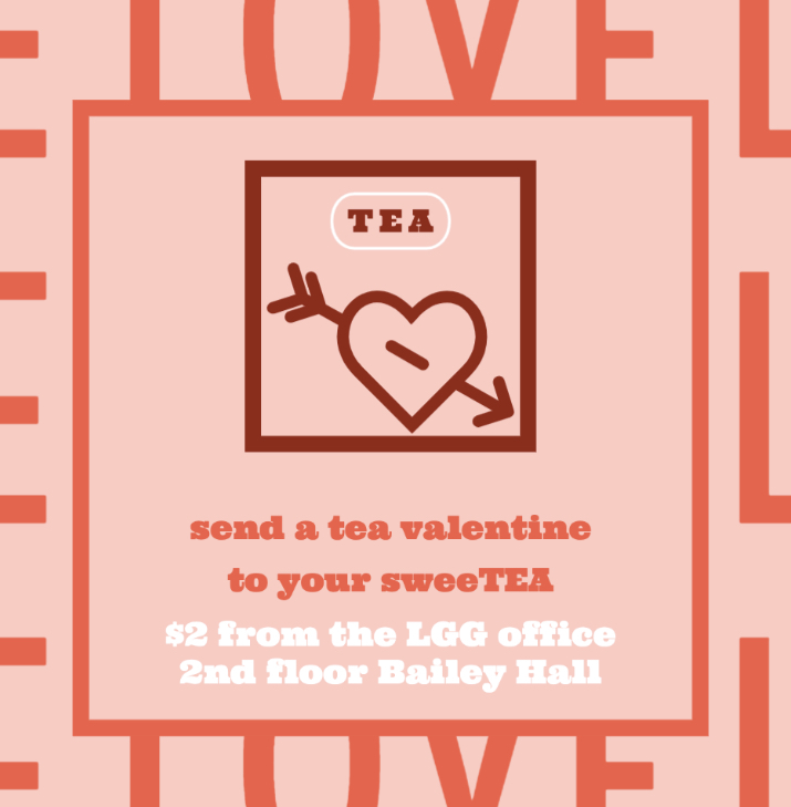 Wanting to send a valentine to a someone who makes you smile? Stop by the Land Grant Goods office to buy a Tea Valentine for your sweeTEA!

$2 - Store Hours Tu/Thu 2pm-5pm