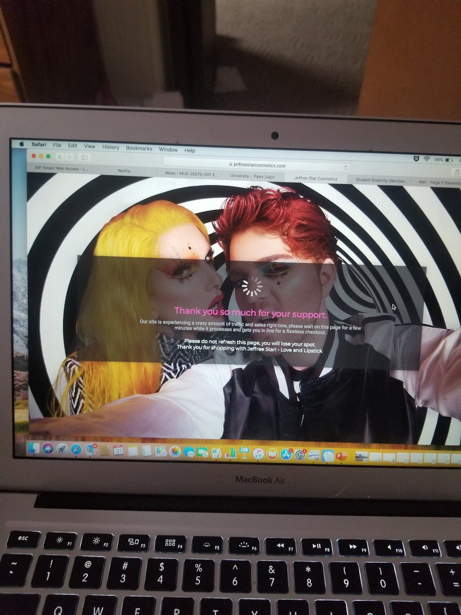 silverspirit98's tweet photo. @JeffreeStar HURRY UP CHECKOUT! HAVING A PANIC ATTACK RIGHT NOW!!! https://t.co/aJrRPzV4Y4