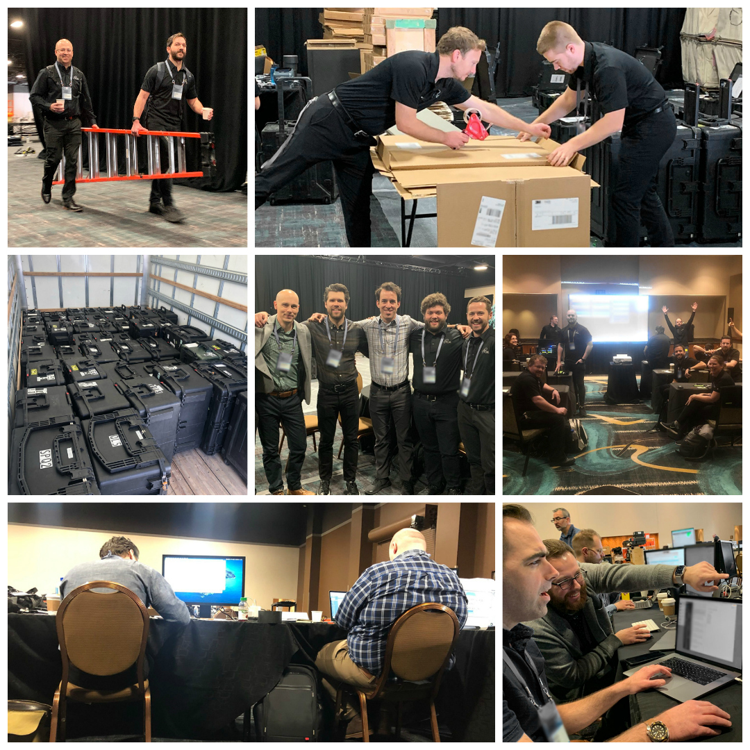 TomAtemaJr's tweet photo. Some #bts from one of our favorite jobs each year. Grateful for our fantastic crew on this one--they knocked it out of the park!

#APLive #PremierProvider #AV https://t.co/24BTbXvBKa