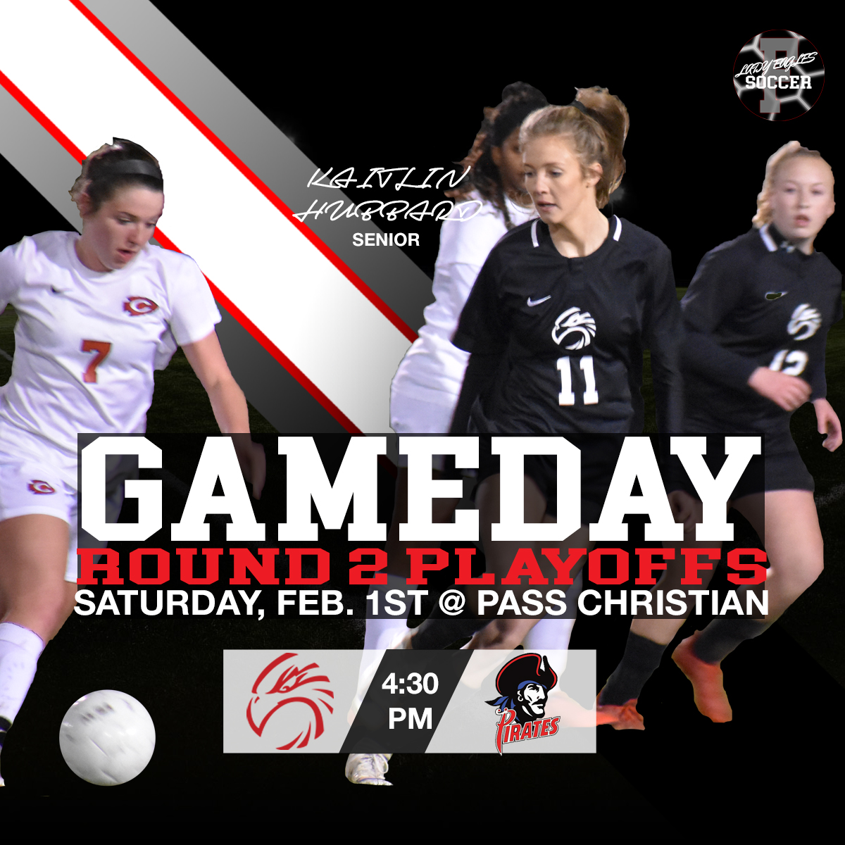 The Lady Eagles travel to Pass for 2nd rd action on Saturday at 4:30 PM.