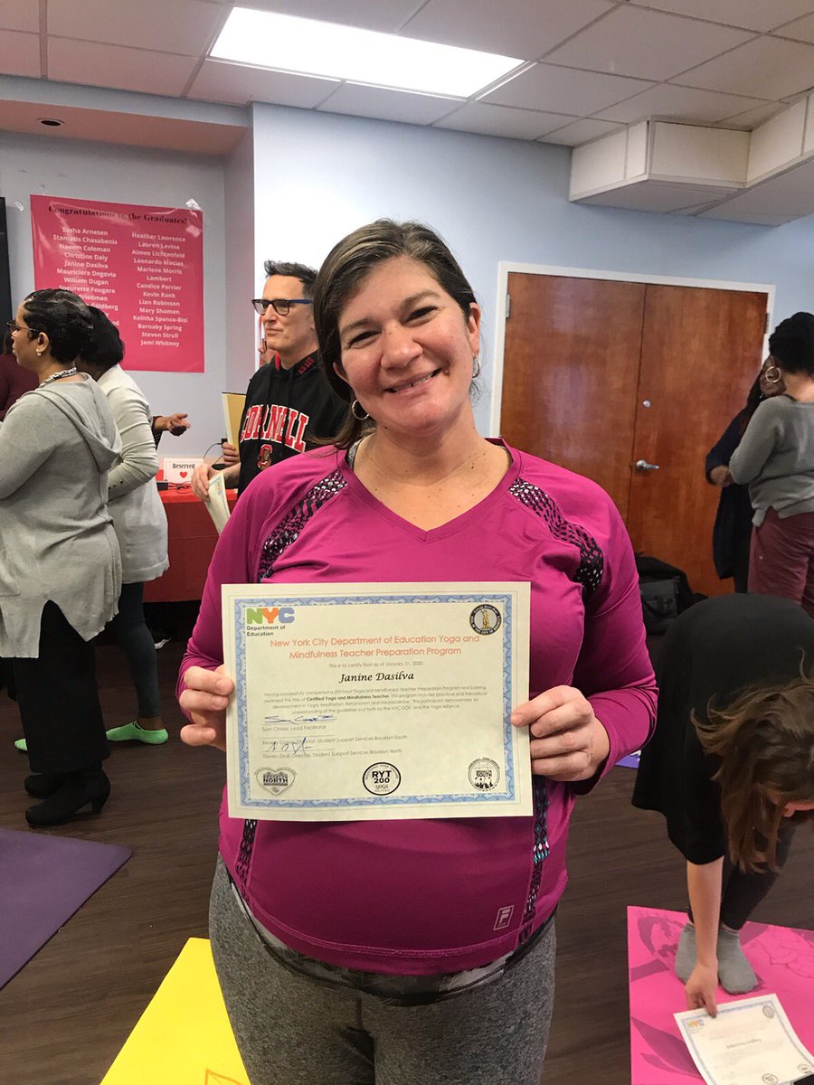 D22StudentServs's tweet photo. It’s official!!! We have completed #YMTPP!  We are certified #Yoga &amp; #mindfulness teachers! #breathingtowardahealedcity https://t.co/Falzoiu094