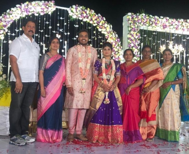 Engagement ceremony of Paritala Sidhardha, S/o Paritala Ravanna n Suneethamma... At Hyderabad... Today evening