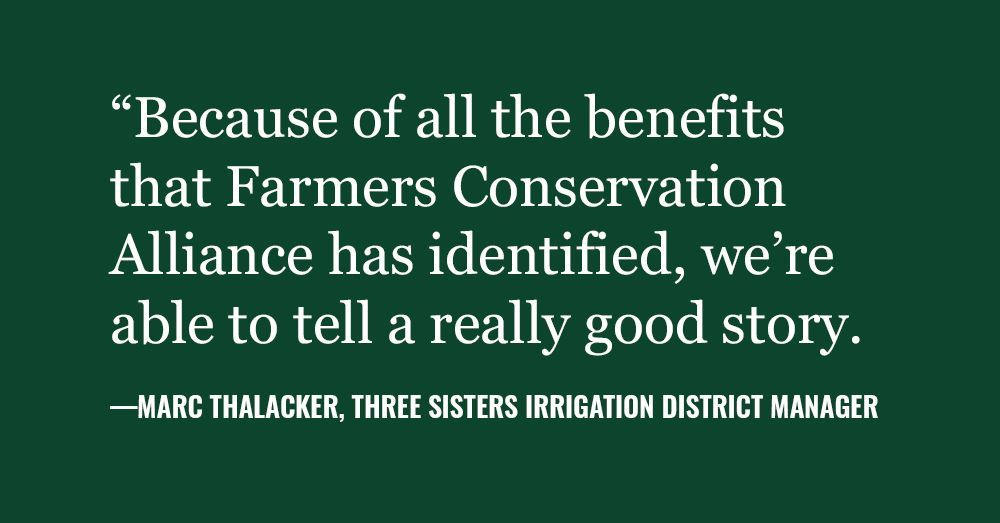 fcasolutions's tweet image. In case you missed it: Earlier this month, FCA's Margi Hoffman &amp;amp; Marc Thalacker of the Three Sisters Irrigation District explained how #irrigation districts have been working to modernize on @OPBTOL. Thanks for having us! buff.ly/30W9BNw #oregon #farmers