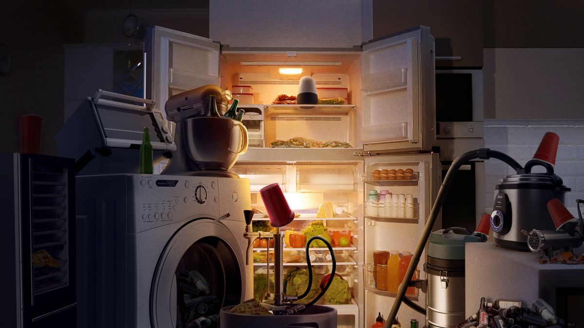 smart fridge google home