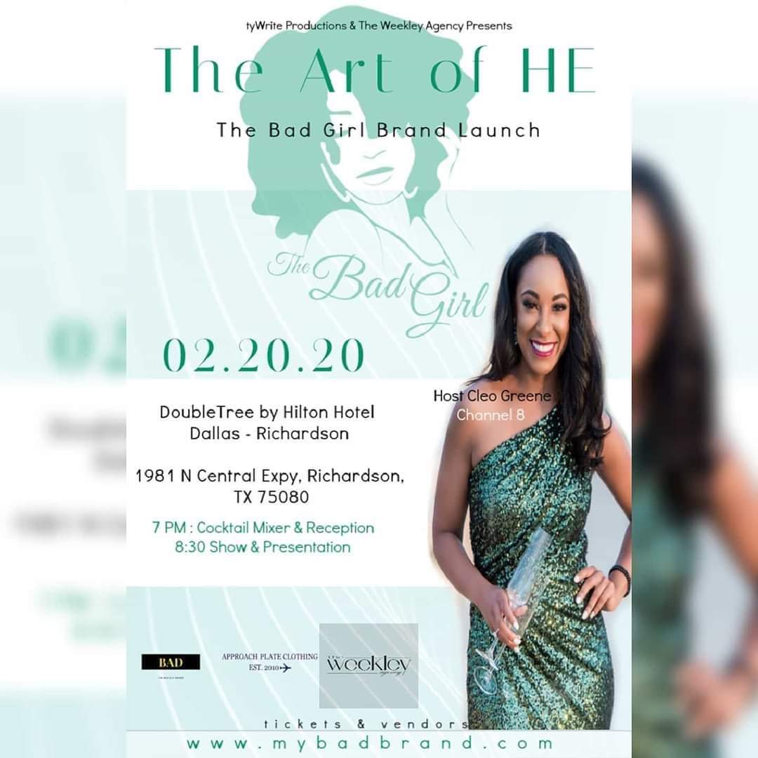 iamladyjaecelyn's tweet photo. Last day to purchase Early Bird-Discounted tickets 🎫

The Art Of HE: The Bad Girl Brand Launch

2.20.2020

Click link below ⬇️

https://t.co/XQOY33ht7c

#FashionShow #Fashion #TheBadGirlBrand #IAMHE #ModelLife #Models #WhoIsTyFoard https://t.co/SRCbHtzIq2