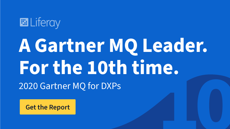 We're thrilled to be named a Leader in the #GartnerMQ for DXPs—for the 10th time! Read the 2020 analysis and learn about our ranking among 13 other vendors: bit.ly/2UlOhzR