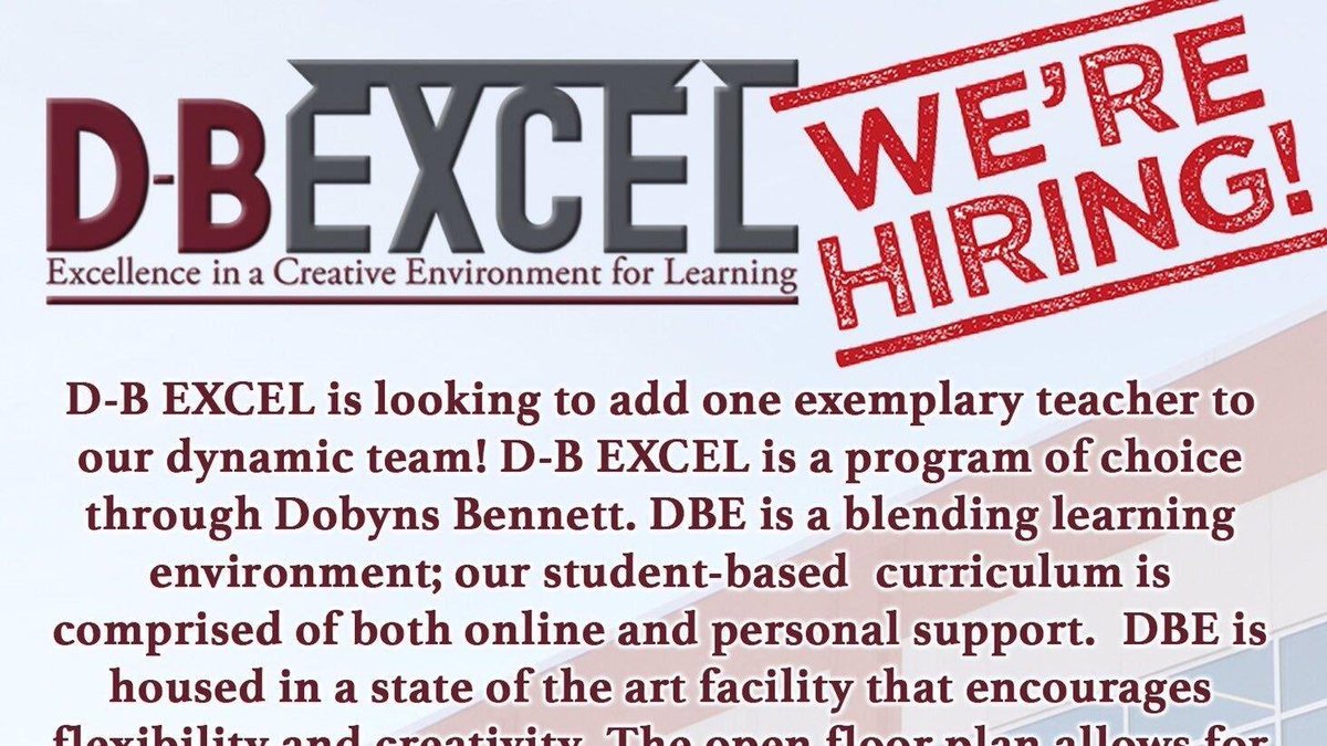 We are looking to hire an Interim Math Teacher.  If you are interested in this position, please call 378-2185, or visit our website k12k.com to apply.