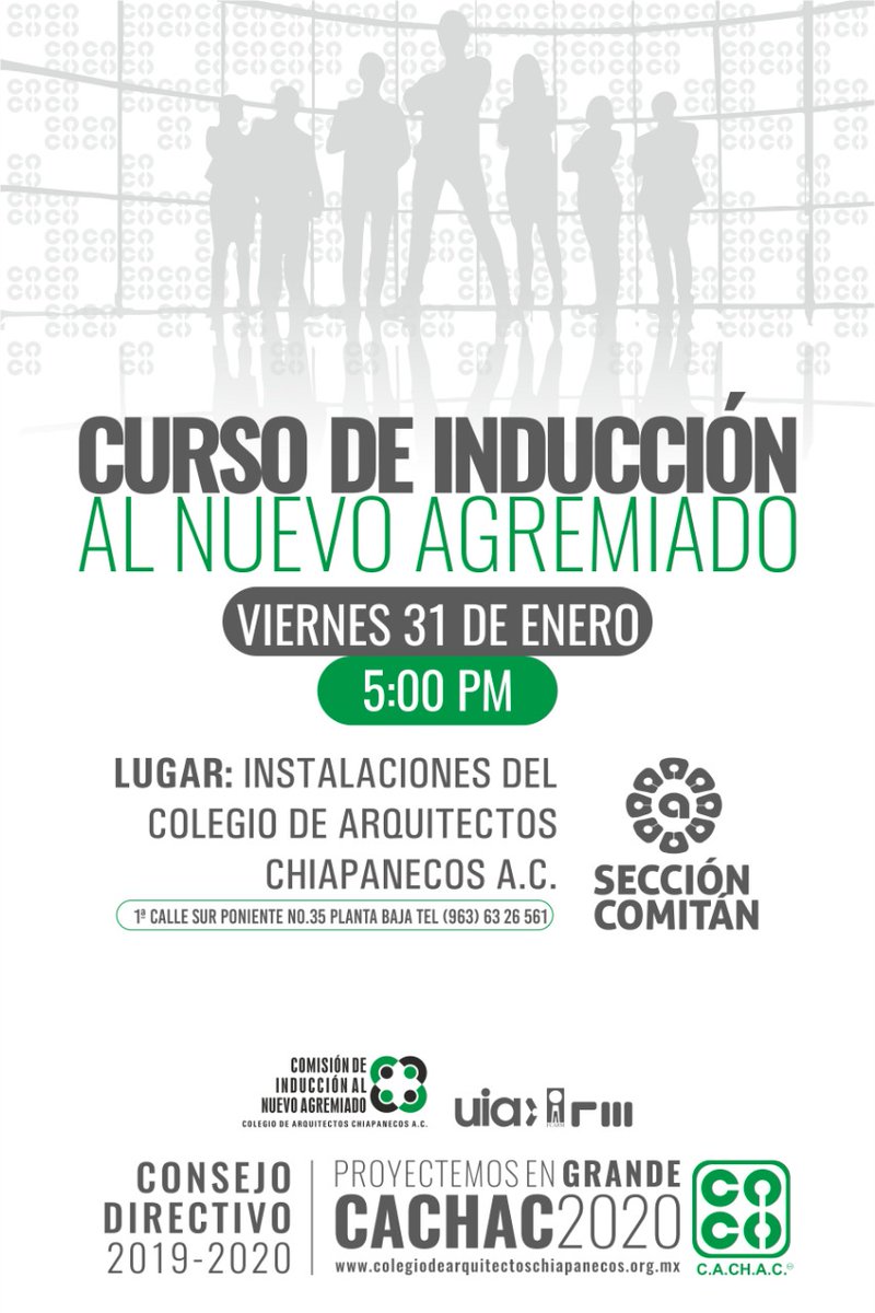 BedranRuiz's tweet photo. Te esperamos en las instalaciones del Colegio de Arquitectos Chiapanecos A.C. @SoyCACHAC  Sección Comitan¡¡ impartido por la Arq. Monica Vudoyra @mvudoyra Coordinadora de Secciones¡ @rquitectasFCARM https://t.co/CxAmJCiMyU