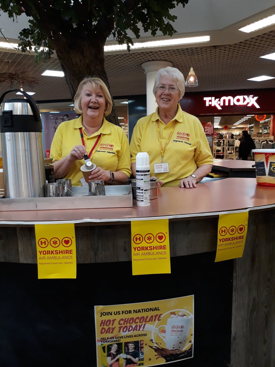 YAATeamWest's tweet image. A huge thank you to the @ridingscentre today, for all your support so we could host #NationalHotChocolateDay at the Tree Bar. Thank you to everyone who came along and kindly donated and enjoyed the hot chocolate! @YorkshireAirAmb