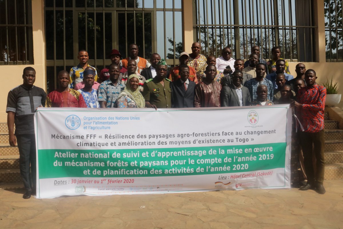 FAOauTogo's tweet photo. Les acteurs du mécanisme forêts et paysans (Forest and Farm Facility) sont à Sokodé, pour un atelier national de suivi à mi-parcours de la mise en œuvre du mécanisme #auTogo. @oyedjiwa @UN_Togo https://t.co/dV12zuXuJf