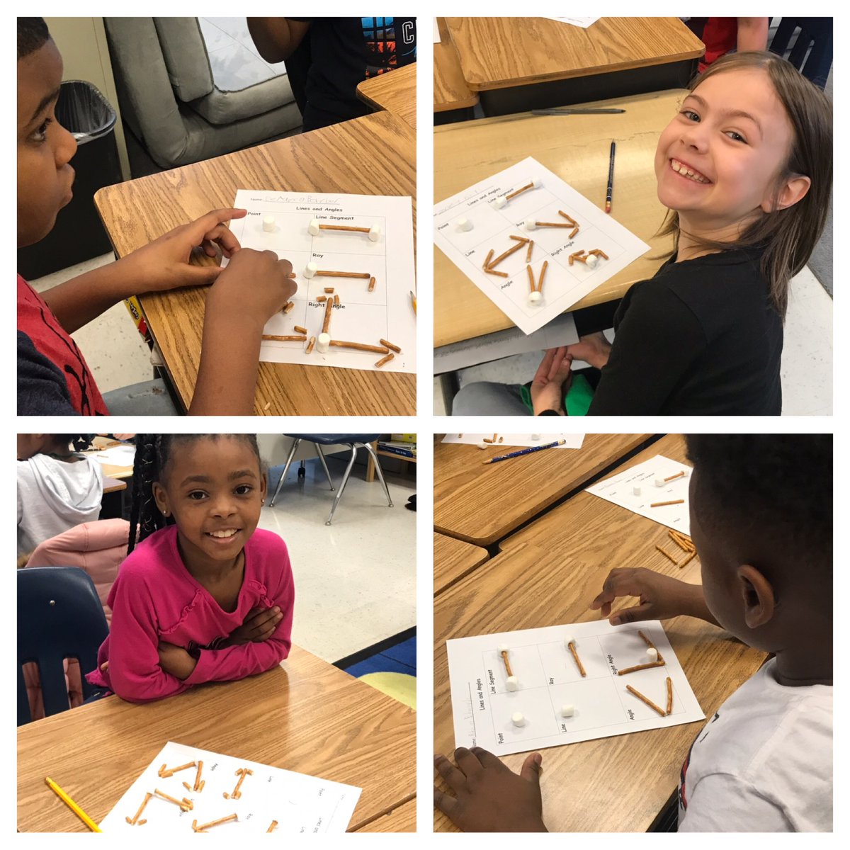 MTAuntie43's tweet image. @Gr3Meehan Ss representations of points, lines, line segments, rays and angles. 💛🐯💚#makingmathmatter
@hmeducate @e_jamison0801 @fionanichols5 @SthomasMATH @JohnTylerElem