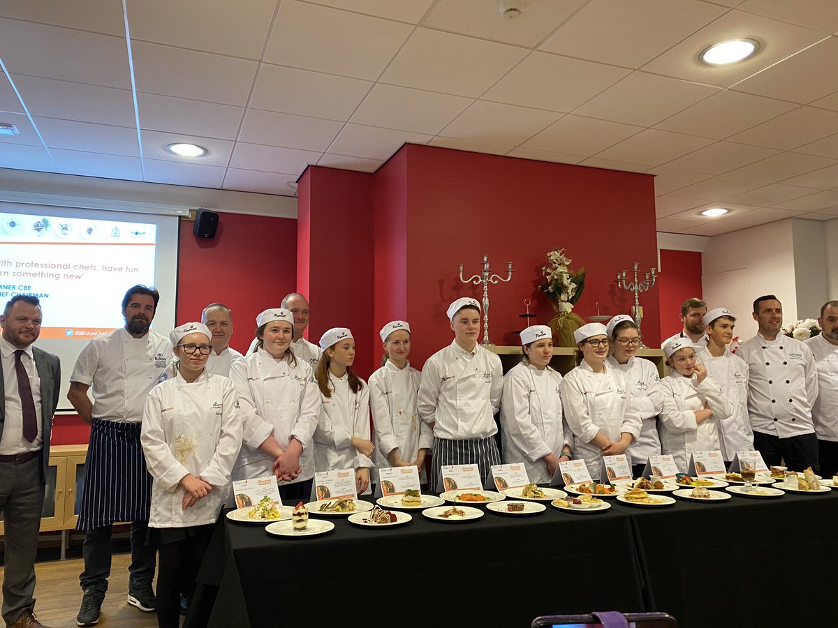 timstevens81's tweet photo. Inspiring afternoon with  @Markcheethamso1, @Springboard_UK &amp; the @SBFutureChef  programme. 10 amazing teens cooking up restaurant quality food! The future is bright. Congrats to Mathew, the NW winner, good luck in the National final!  #futurechef2020 #chef @Kimburford74 @Harem67 https://t.co/UiDMWqcB13