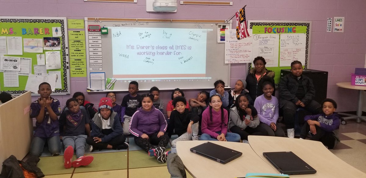 MsBarer's tweet photo. Hey @Lj_era8 , you’re the role model all of our students need!  Look for 120 letters of how you inspire our students every day coming from @LyonsMill 4th graders! @Ravens @tvtooten @wbaltv11 #BIGTRUSS https://t.co/DVIFbMaHZI