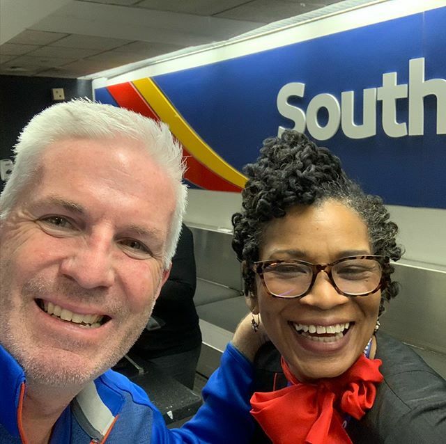 seancarp's tweet photo. Dear @southwestair - meet Josel from your LGA check-in team. Amazing service and great attitude today as she helped me make a change in flights to help get me home sooner. A-List certainly has its perks and I was proud to present her with a #KickTail cer… https://t.co/Q6rmr2n66d https://t.co/5MJpU0JqdJ