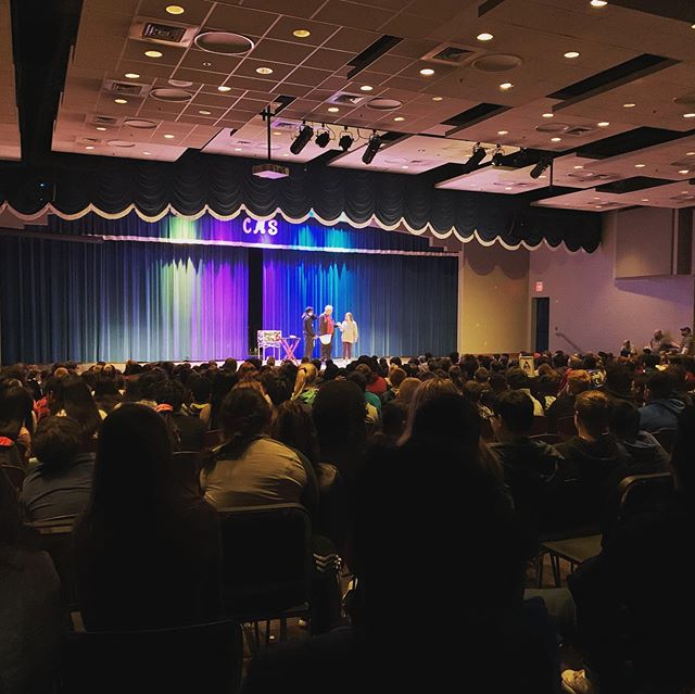 So glad to have magician, Steven Bargatze with The Right Team from TSSAA come to CMS today! We loved hearing his story, seeing amazing tricks, and being encouraged. tssaa_champions cleveland.middleschool