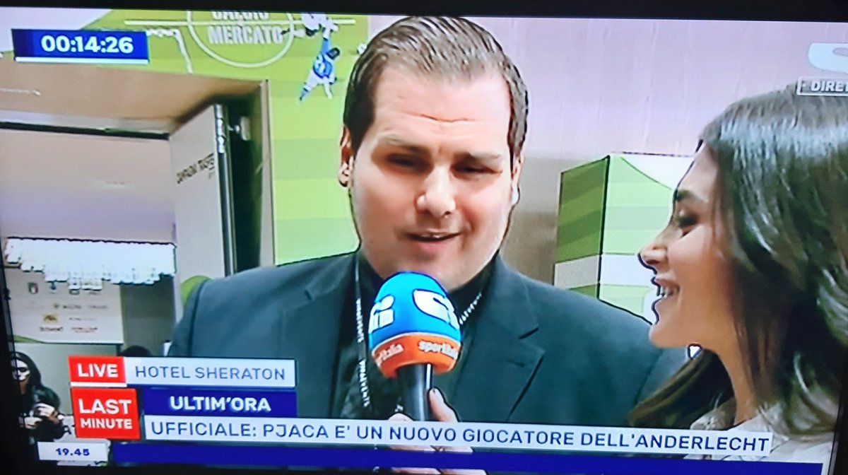 carobinario's tweet photo. Lui è il vero protagonista dell'ultimo giorno di mercato. @tvdellosport #sportitaliamercato @Luca_Cilli https://t.co/n8nyHfTRXq