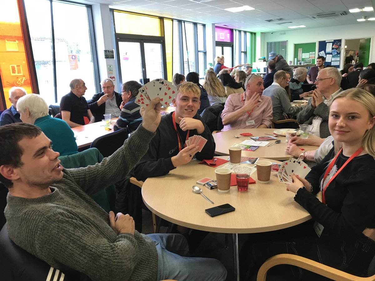 We loved our visit today to the Community Meal @YMCADerbyshire.  Great to share a delicious lunch and then to swap experiences and perspectives with some of the residents afterwards.  Thank you for your warm welcome and openness - and for teaching us a new card game!