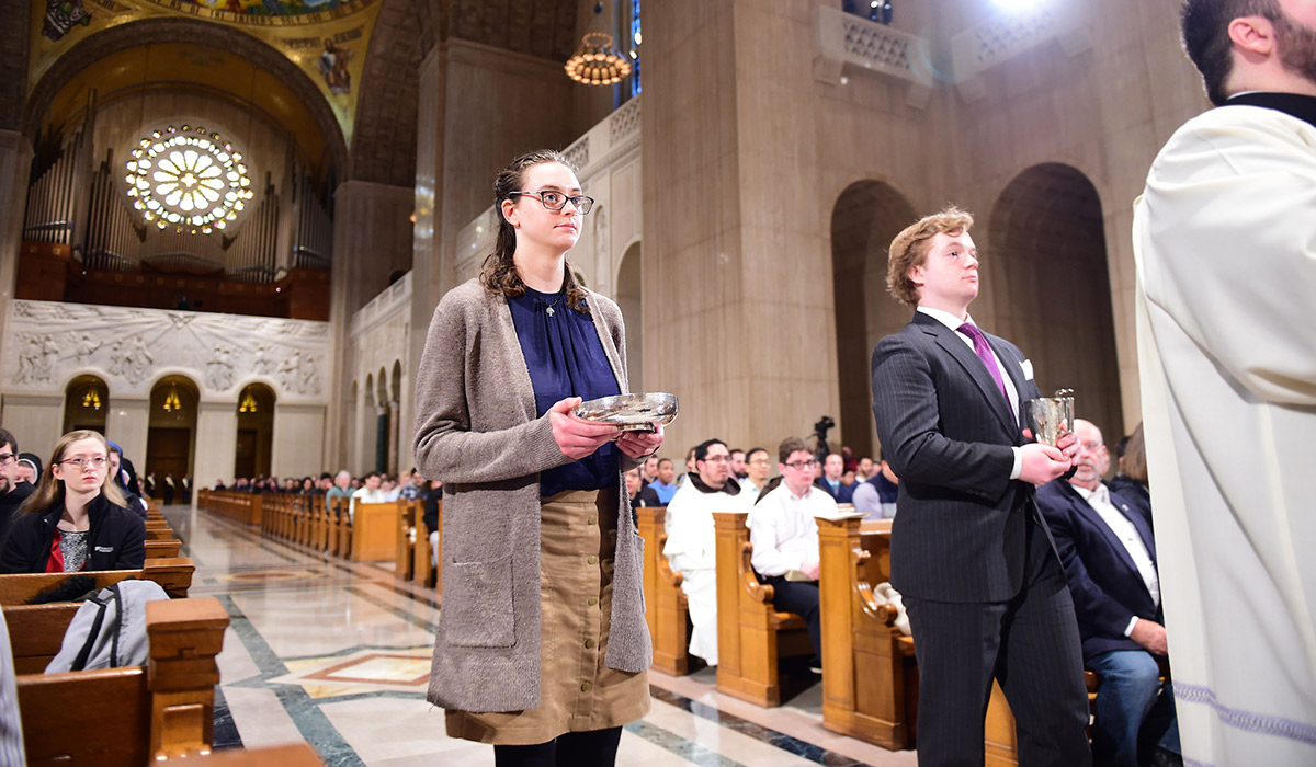 The Catholic University community gathered on Jan. 28 to honor the feast day of its patron saint, St. Thomas Aquinas, who strongly advocated for developments of educational religious establishments.

communications.catholic.edu/news/2020/01/a…