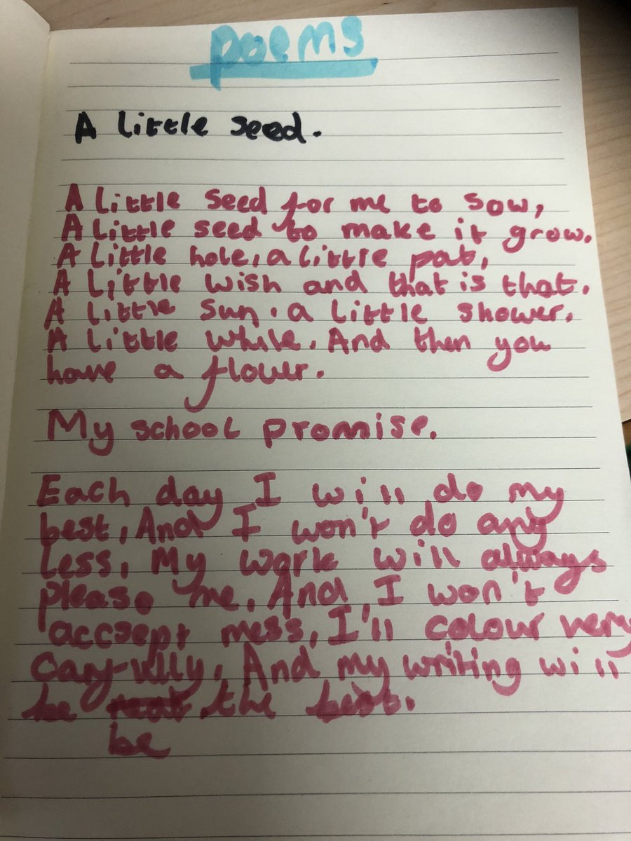 Next week we are having a big push on poetry - this is a poem I’ve of put talented year 4 children chose to write at home! Love it 😍