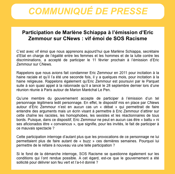 SOS Racisme tweet media