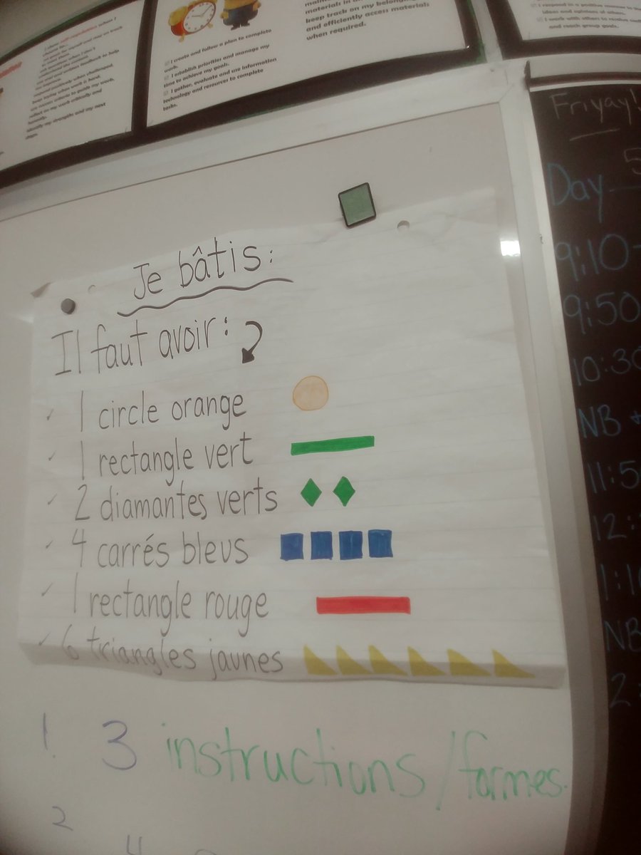 tinapoisson's tweet photo. Je peux bâtir avec les formes.  Je peux écouter bien pour suivez les directions orale de mon partenaire. https://t.co/XEOgbr21Zi