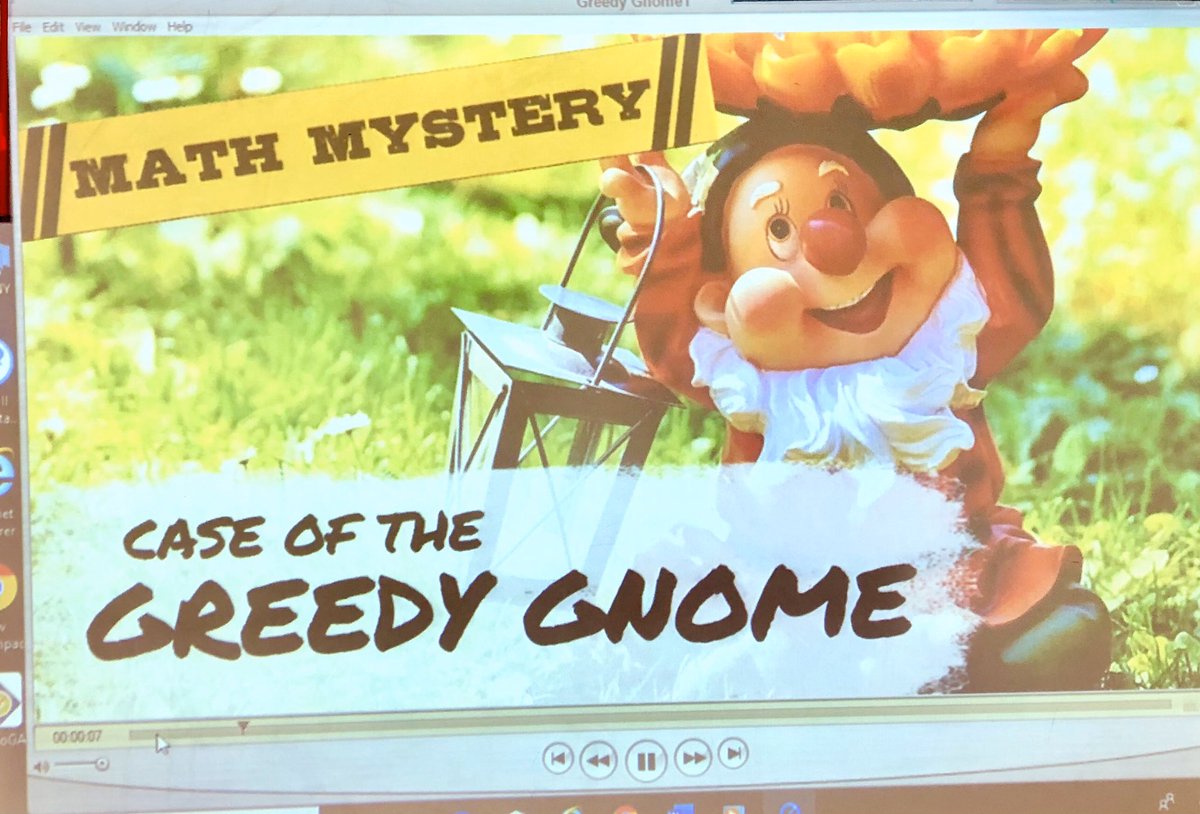 Mswilcoxsclass's tweet photo. Today we worked to solve the case of the greedy gnome! Food from the village supply stash went missing &amp; my students helped find the culprit.  They read graphs &amp; solved problems to get clues to solve the mystery. #mysterymath #2ndgrade #cwesisthebest #teacher #math #learningisfun https://t.co/ocnsAG7zTm