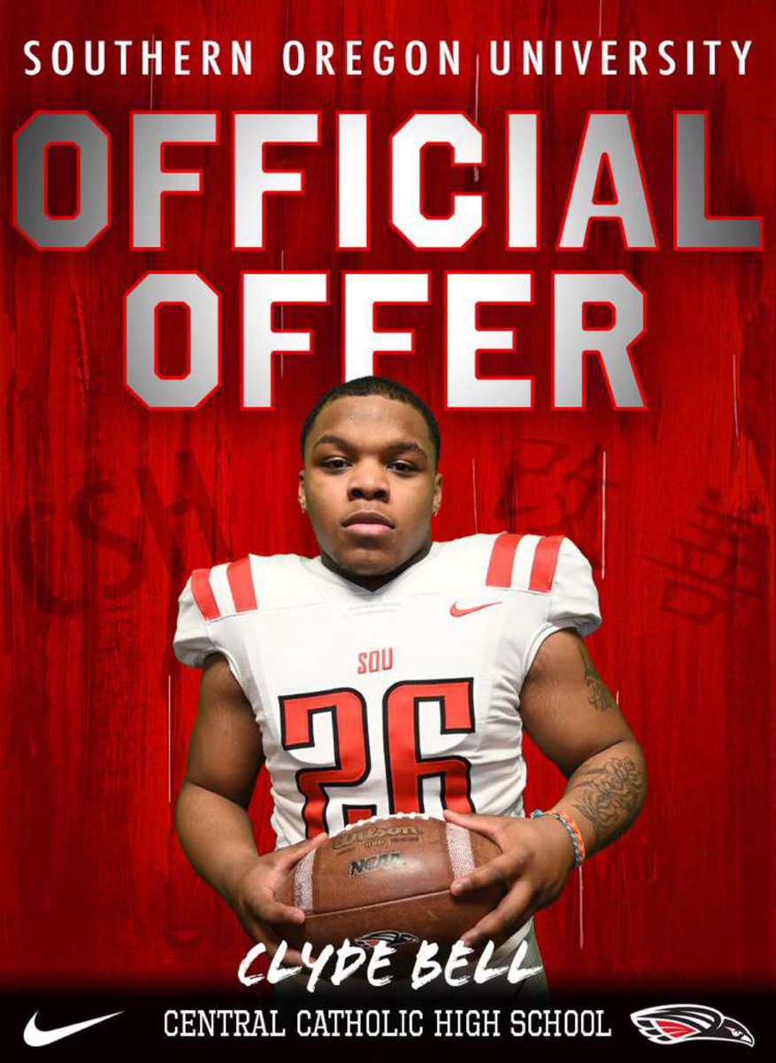 Clydebell0727's tweet photo. I am very proud to announce that I will be Commiting to @SOU_Football!! Thank you @CoachHall_SOU for the opportunity!🔴⚪️ https://t.co/W1ClN24U4I