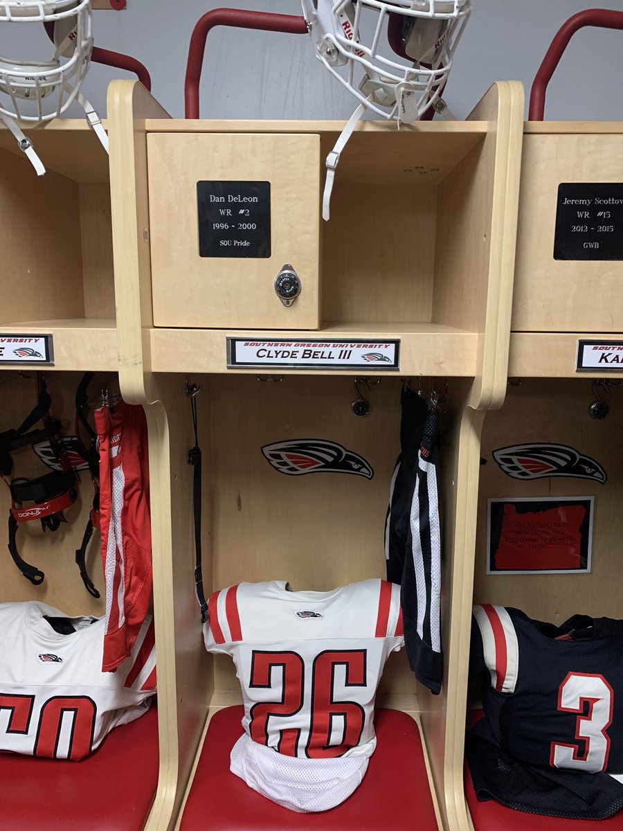 I am very proud to announce that I will be Commiting to <a href="/SOU_Football/">Southern Oregon Football</a>!! Thank you @CoachHall_SOU for the opportunity!🔴⚪️