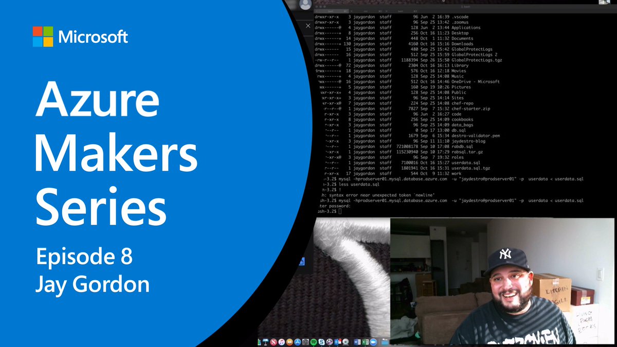 Image of black background with organized white text and picture of man in the bottom right corner.