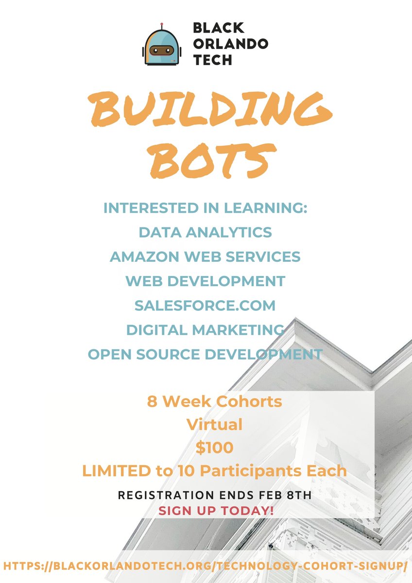 blackorlandotch's tweet photo. Black Orlando Tech will be actively doing our part to train and mentor individuals in the Central Florida area in various in demand tech skills.  

It's not a secret that #TechPays.  So let us help you #SecureTheBag

Sign Up Here: https://t.co/B4eMKk6YMj

#BuildWealth https://t.co/vpP6TMlGSf