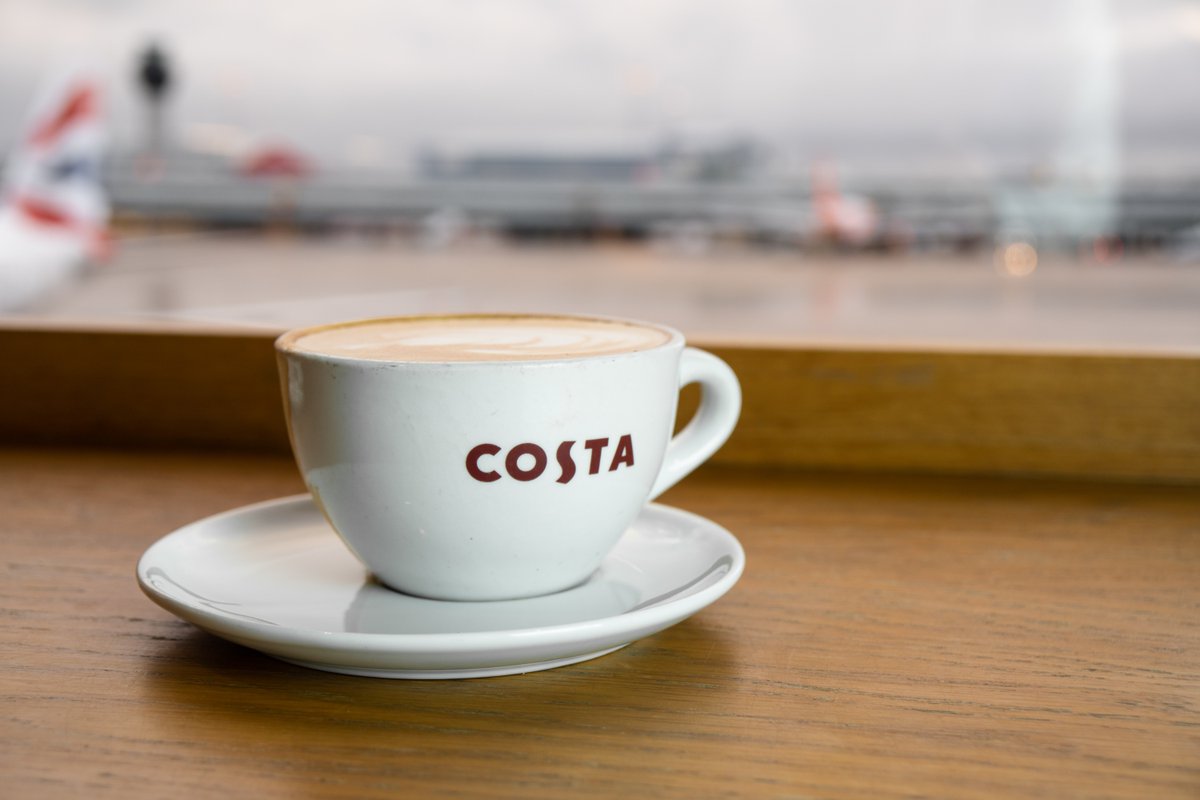 manairport's tweet photo. What better way to wind down before your flight than with a silky-smooth coffee from @CostaCoffee? Available with vegan milks, the only question is which one you will choose! Try one the next time you fly from @manairport T3. #Veganuary #MANeats #FoodieFriday https://t.co/PCPX5k4zBo