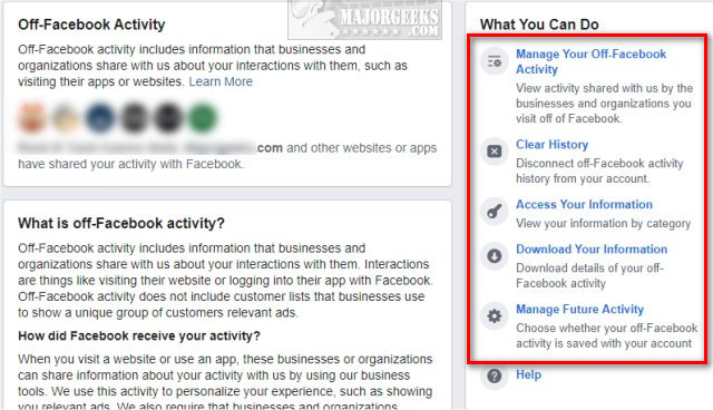 majorgeeks's tweet photo. How to View and Delete Your Off-Facebook Activity With Video - https://t.co/U6ak1YZWTe
#Facebook #computersecurity #Tech #Tools #Security #infosec #CyberSecurity #Privacy #OffFacebook #OffFacebookActivity https://t.co/KPfKFoTfPd