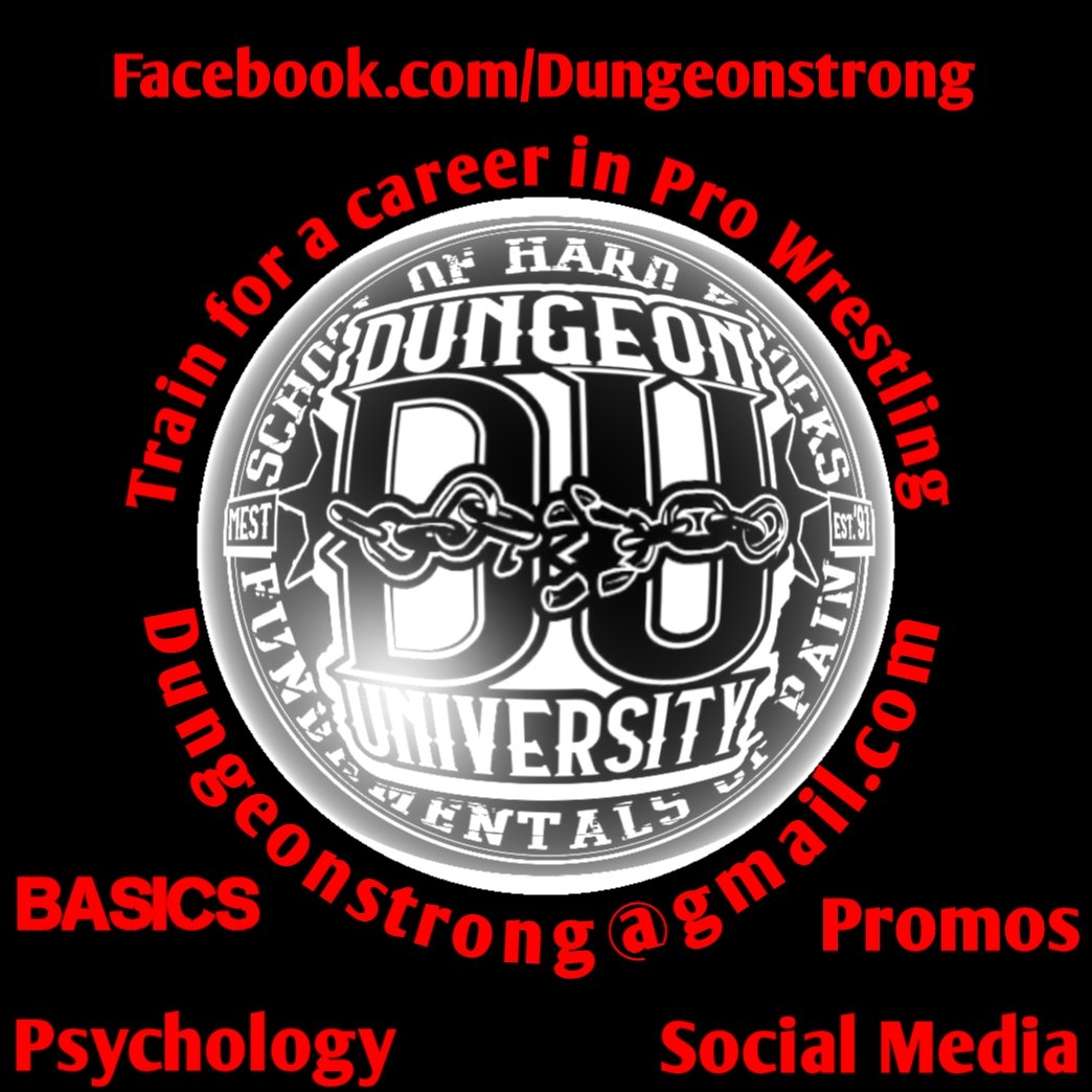 TripleM007's tweet image. Train for a career in Professional Wrestling today #Dungeonstrong #makeyourlegacy