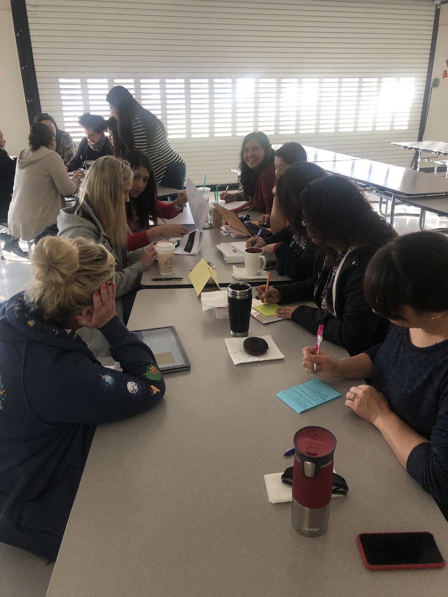 Teams working together analyzing data and adjusting/ planning instruction to meet the needs of all of our students.  Great PLC #WeAreLESD #TeamBearCubs