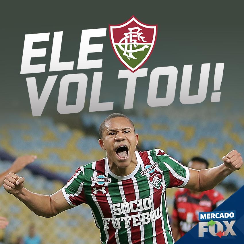 SportsCenterBR's tweet photo. 🇭🇺 DE VOLTA PRA CASA! O Internacional anunciou o retorno de Wellington Silva ao Fluminense! Cabe no time titular de Odair? #MercadoFOX https://t.co/gL93IKD500