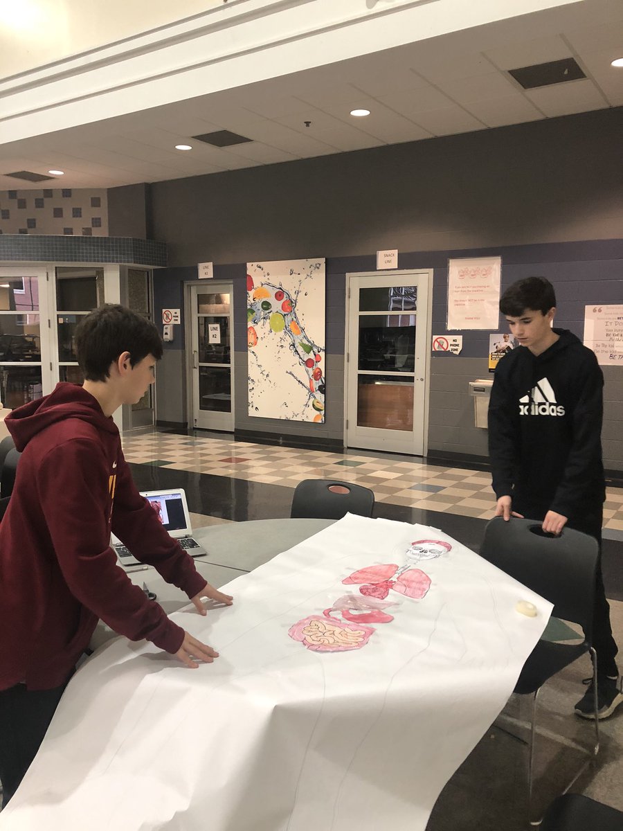 coachpete50's tweet photo. @NagelNighthawks Sports Medicine S’s having fun learning about human body systems. @quiknita @meibslife https://t.co/GVpjr48KUx
