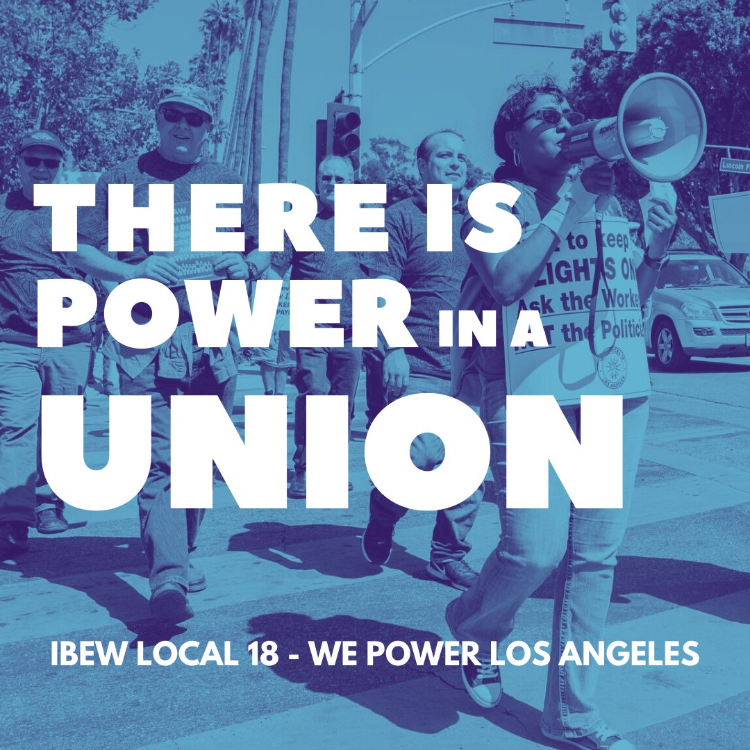 IBEWLocal18's tweet photo. There is Power ⚡💪🏻  ⚡ in a Union! #IBEWLocal18 #WePowerLA https://t.co/J2IpRVMNsZ