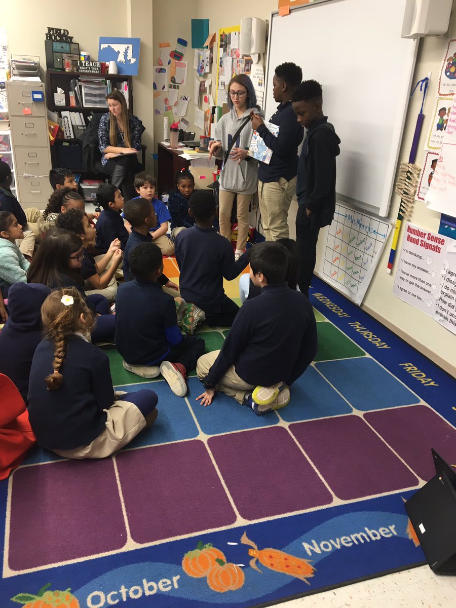 NemethMeg's tweet photo. 6th grade teaches theater to a younger grade! @childrensguild @MonarchGloAACPS #AACPSAwesome https://t.co/rjSXI4rpi1